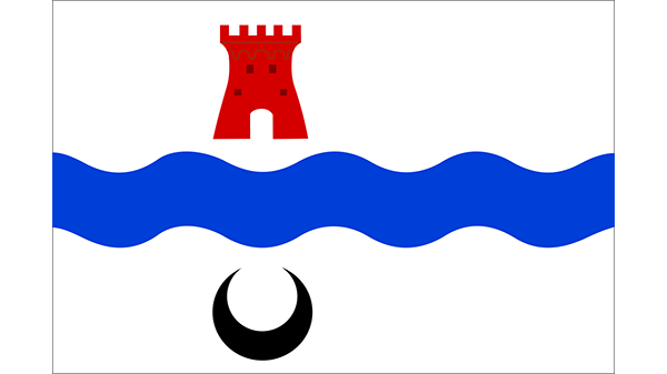 Vlag gemeente Leidschendam Vlag gemeente Leidschendam - in kleur op transparante achtergrond - 600 * 337 pixels